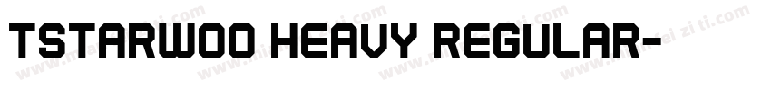 TSTARW00 Heavy Regular字体转换